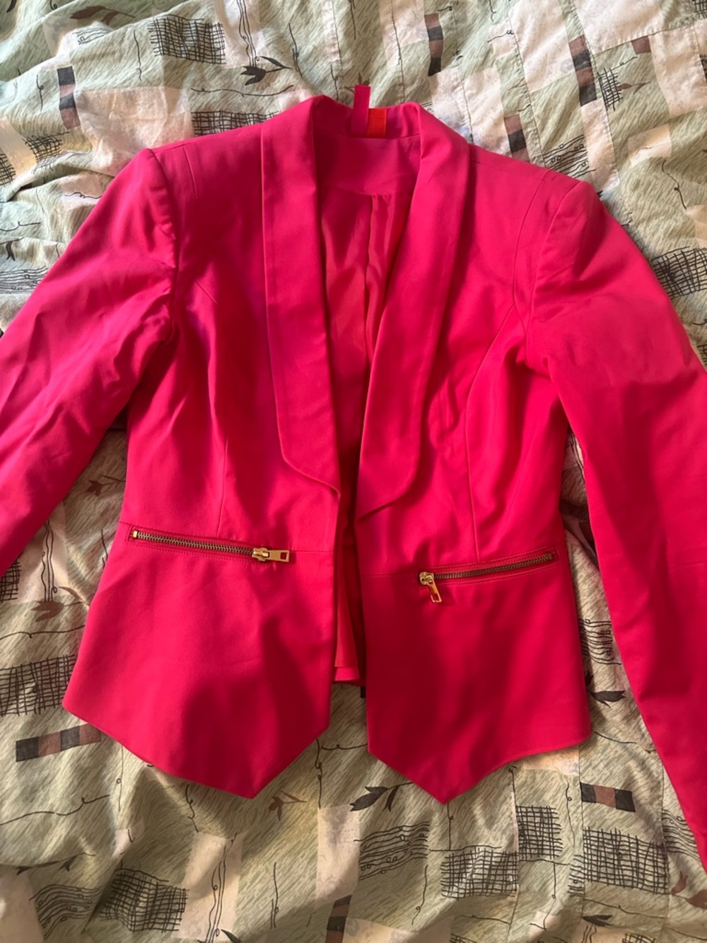 Women’s Pink Tailored Blazer Jacket